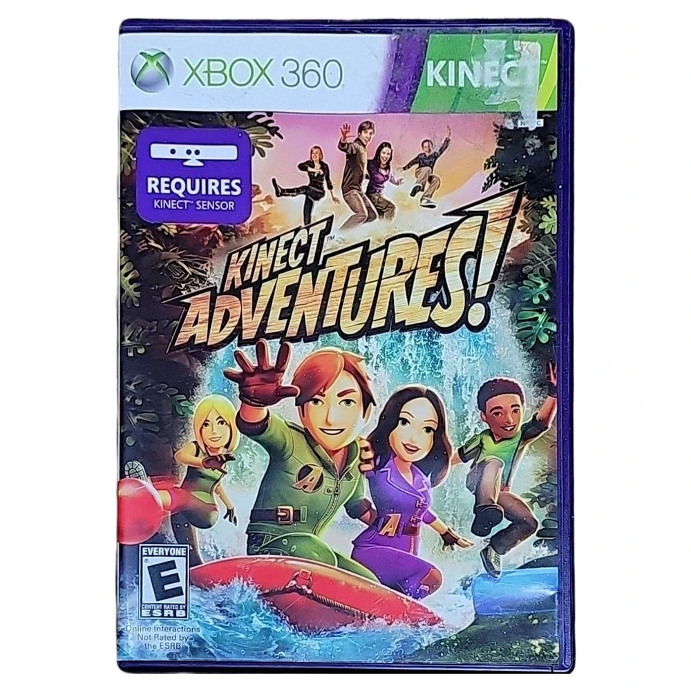Kinect Adventures Microsoft Xbox 360 Video Game Sensor Required Sports Activity